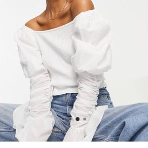 ASOS puff sleeve sweater
